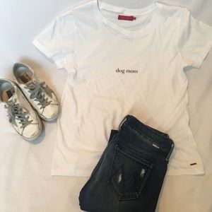 Philanthropy Distressed Dog Mom Tee